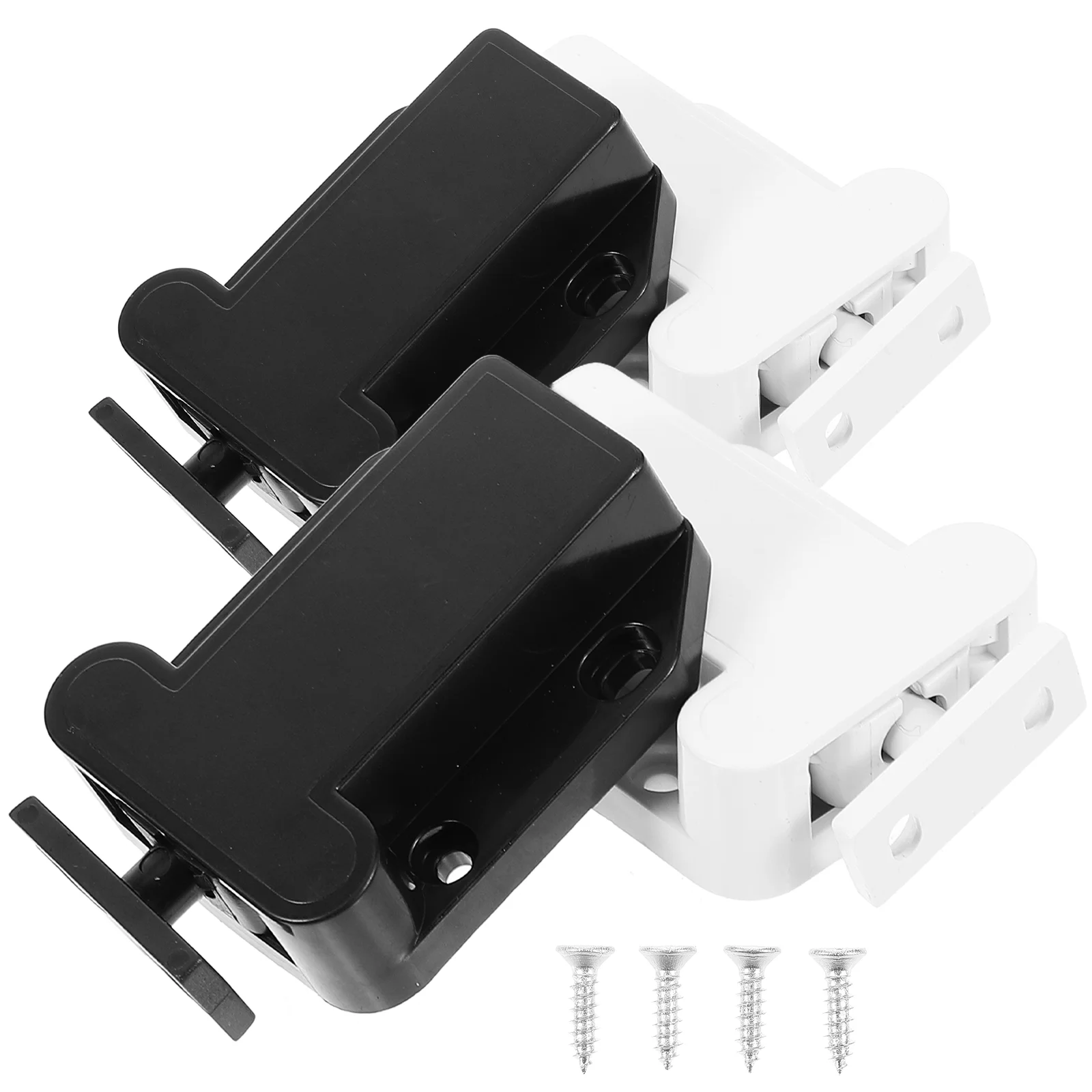 

4 Pcs Button Magnet Cabinet Door Latch Catch Plastic Push Latches Catches Open Hardware
