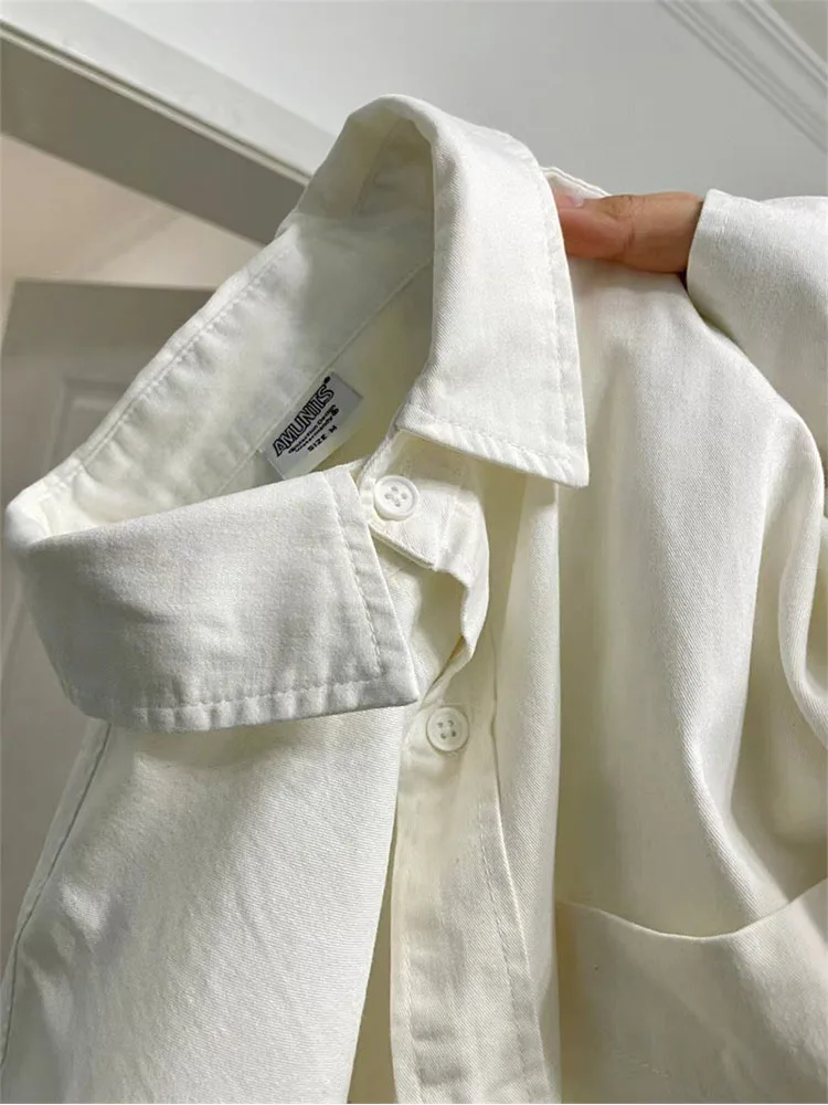 

Однотонная мягкая простая женская блузка, осень 2022, однобортная блузка, свободная повседневная женская винтажная блузка во французском сти...