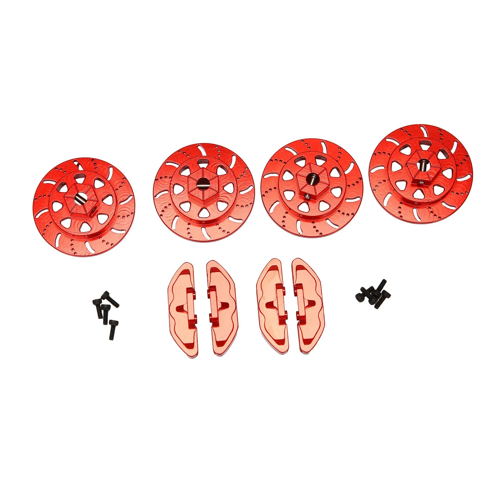

Simulation Brake Disc Coupler Set(4) for Axial RBX10 Ryfit Axial AXI232045 1/10 Simulation Climbing Car,Red