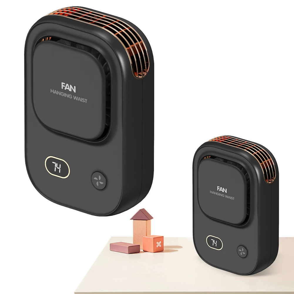 Портативный вентилятор с зажимом для талии носимый на ремень 3-скоростной