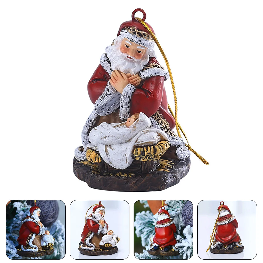 

1pc Lovely Xmas Tree Pendant Santa Claus Hanging Decoration (Assorted Color)
