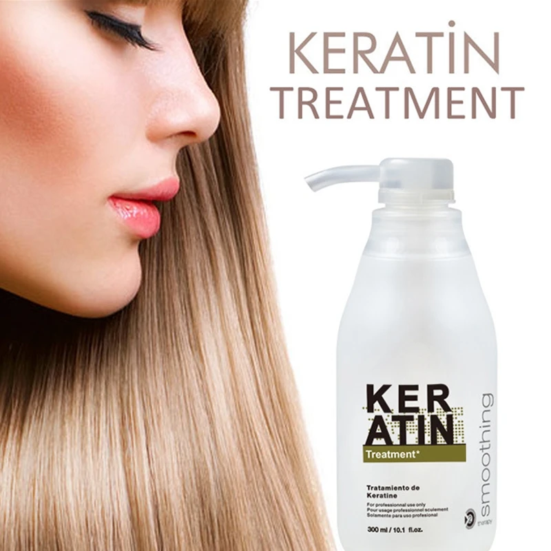 

Purc Brazilian Keratin Treatment Straightening Hair 8% Formalin 300Ml Eliminate Frizz And Make Shiny And Healthier Hair & 5% Str