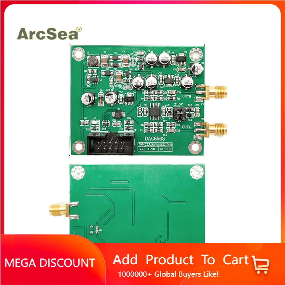 

DAC8563 digital to analog conversion module data acquisition module Dual 16-bit DAC adjustable ± 10V voltage