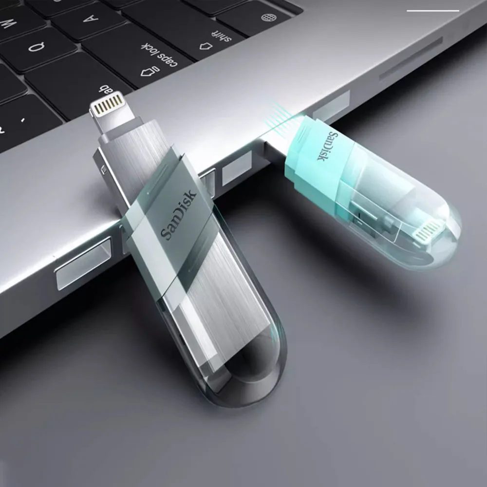 Флэш-накопитель SanDisk iXpand USB/USB флэш-накопитель 2-в-1 с разъемами Lightning и USB Type-A для