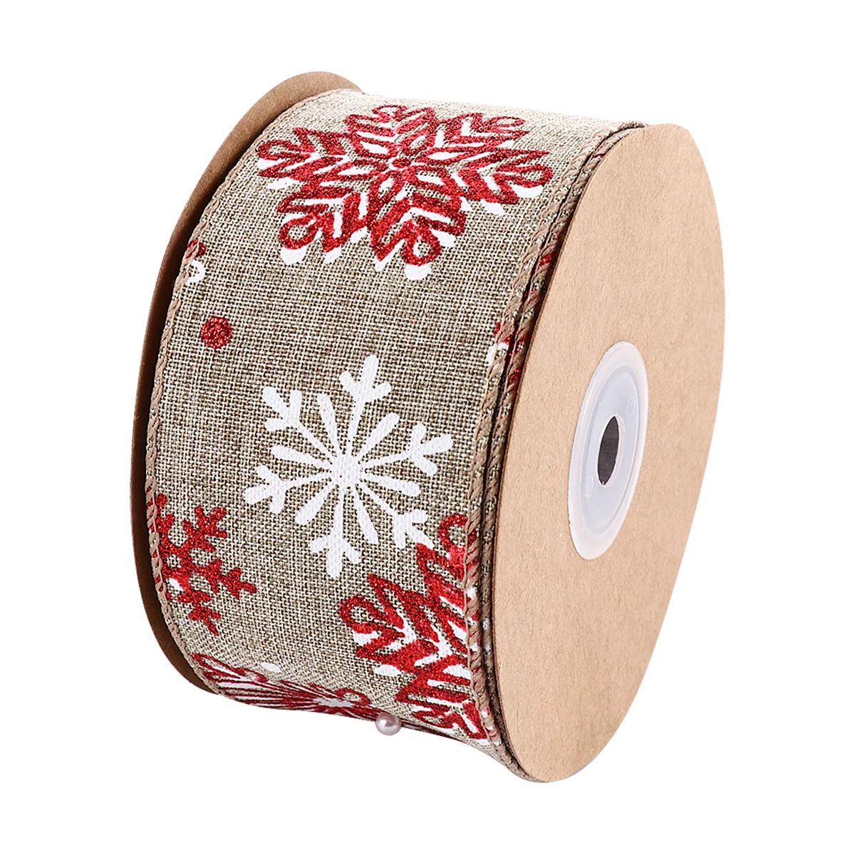

Ribbon Christmas Tree Gift Bows Ribbonsdecoration Wrapping Wired Xmas Craft Fabric Diy Snowflake Bow Hand Artcraft Hair Box Clip