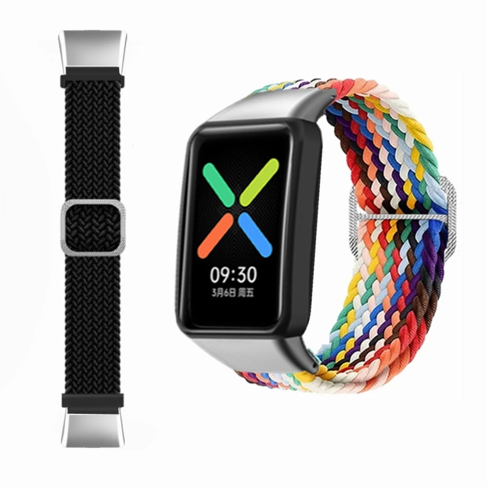 Ремешок нейлоновый для Oppo Watch Free ремешок смарт-часов эластичный плетеный браслет