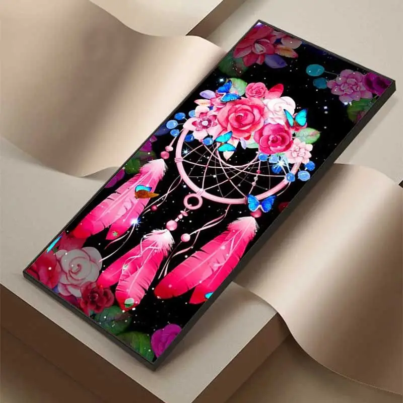 

GATYZTORY Painting By Number Pink Rose Dream Net Scenery Drawing Canvas Acrylic Paints Home Decor Coloring By Number Wall Art