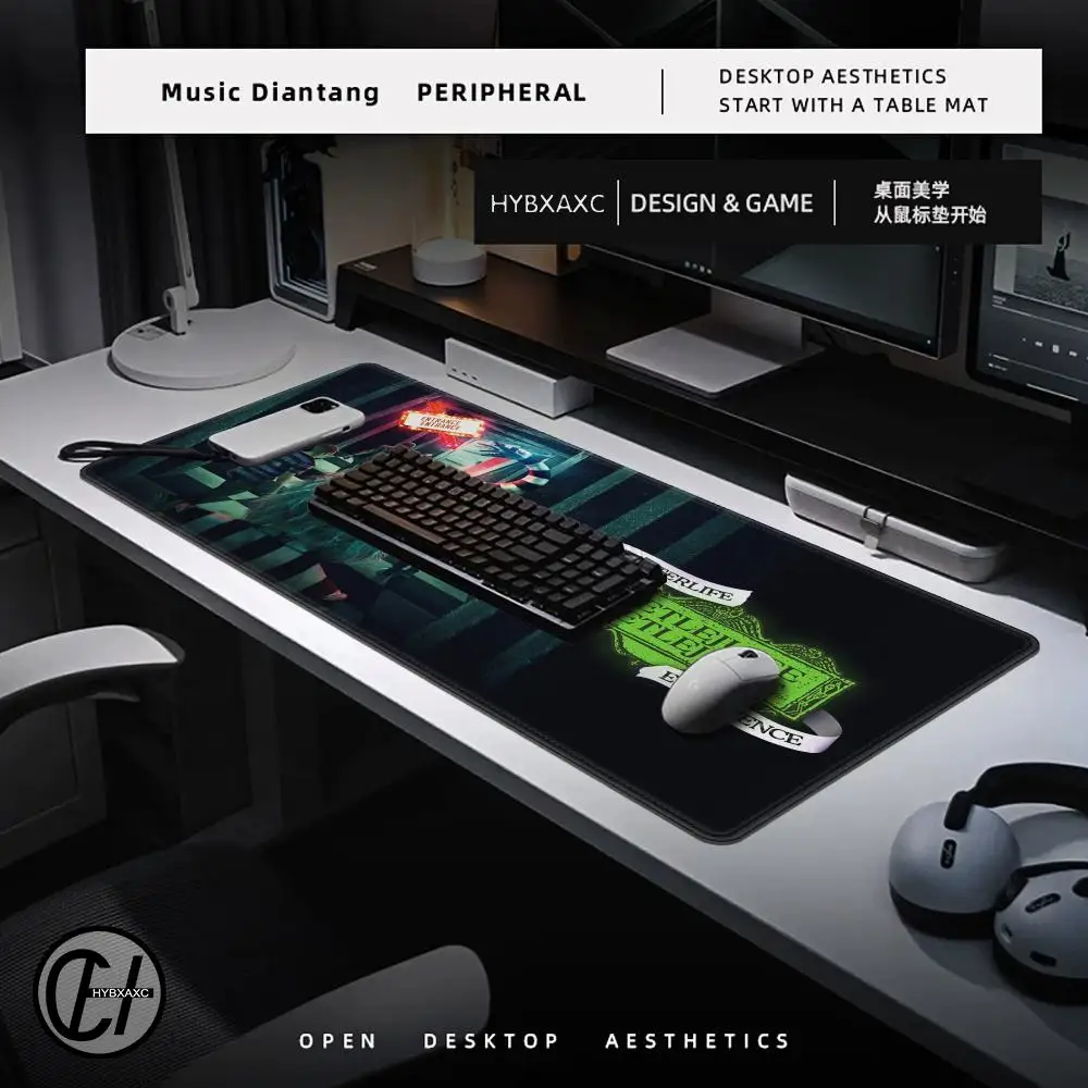 Hot Film B-Beetlejuice 2 Mouse Pad Computer Laptop Gaming Office Wrist Guard Non Slip Keyboard
