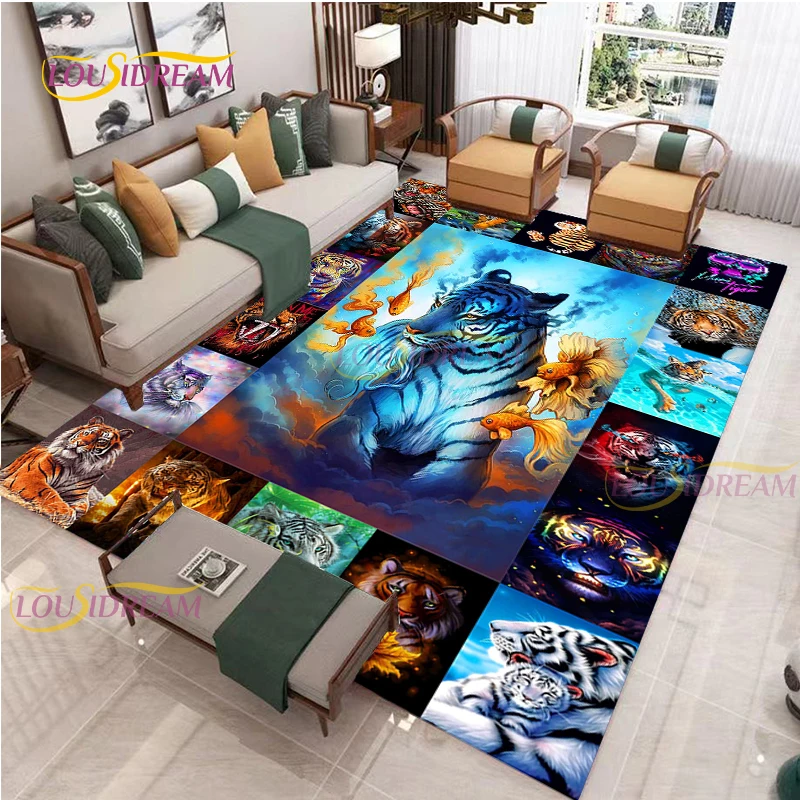 Коврик с тигром детские коврики для гостиной чайного столика коврик спальни