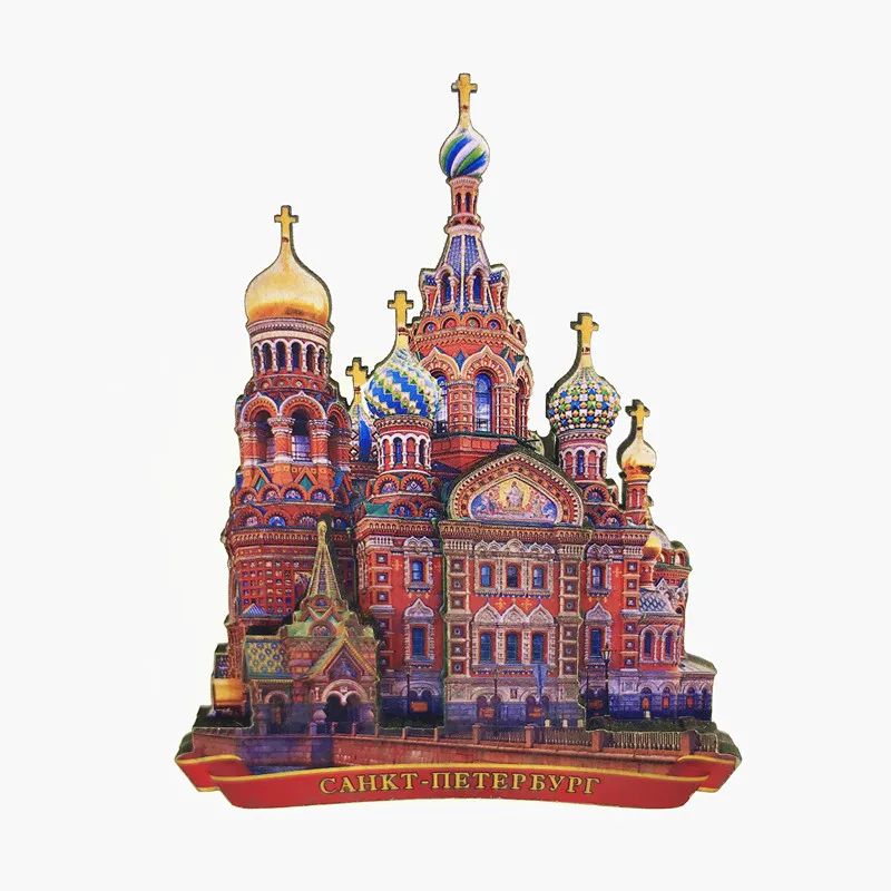 

Russia Fridge Stickers Saint Basil's Cathedral St.Petersburg Tourist Souvenirs Fridge Magnets Home Decor Wedding Gift