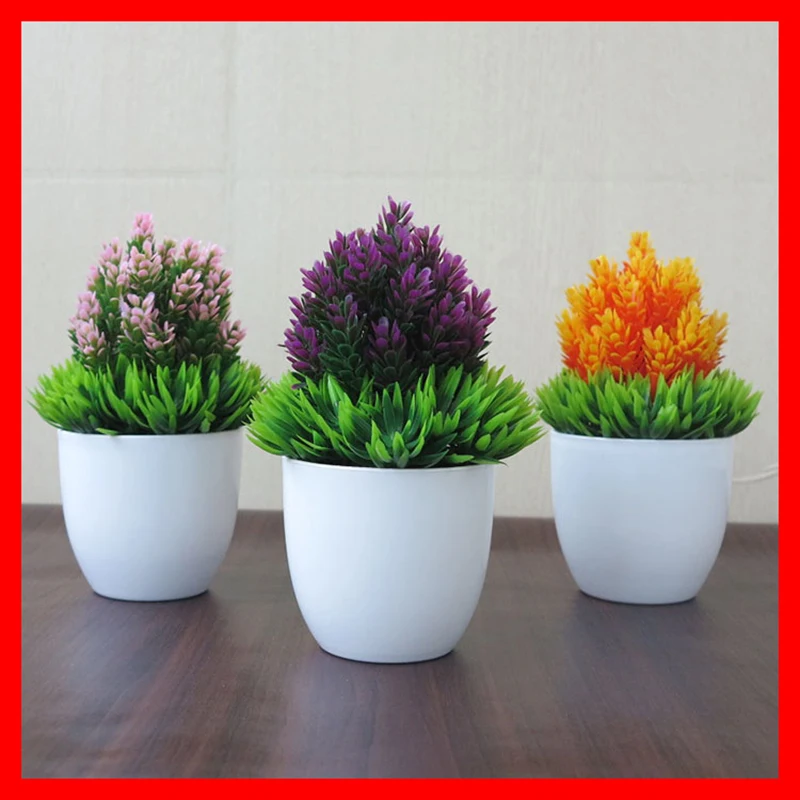 

Artificial Plants Pine Needles Pineapple Potted Fake Flowers Wedding Garden Home Accessories Green Bonsai Living Room Ornaments