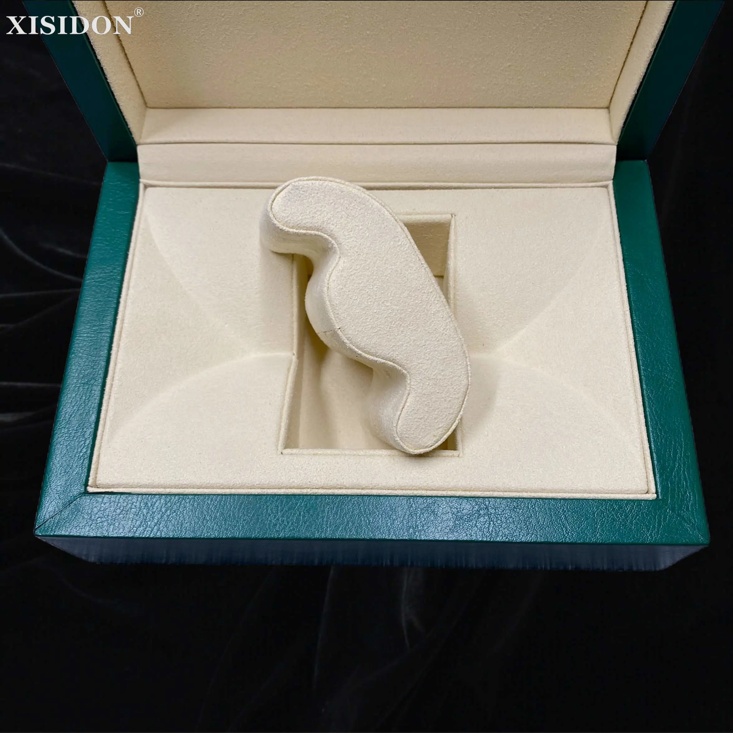 Top Quality Green Watch Box Luxury Elegant AAA Leather Wooden Watch Case with Quality Packaging Storage with Microfiber Pillow