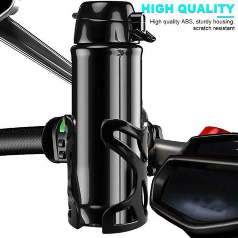 

New Useful Water Cup Holder Accessories Adjustable Bicycle Black Drink Bottle For Motorcycle ATV Handlebar Mount