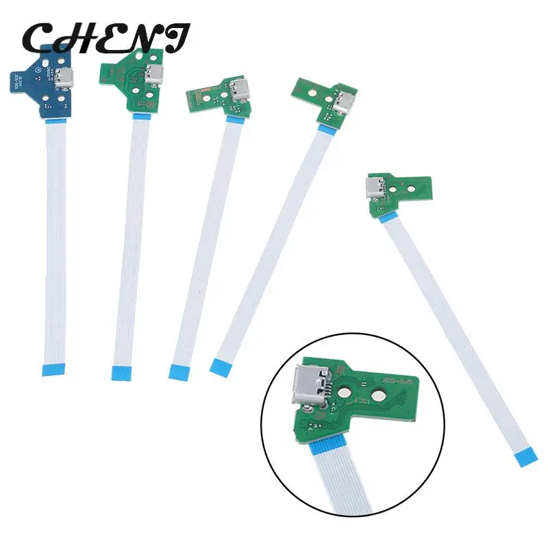 

USB Charging Port Socket Circuit Board 12Pin JDS 011 030 040 For PS4 Controller
