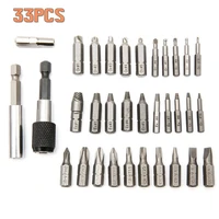 33pcsset damaged screw extractor alloy extractor drill bit set magnetic extension bit holder stripped out easily power tools