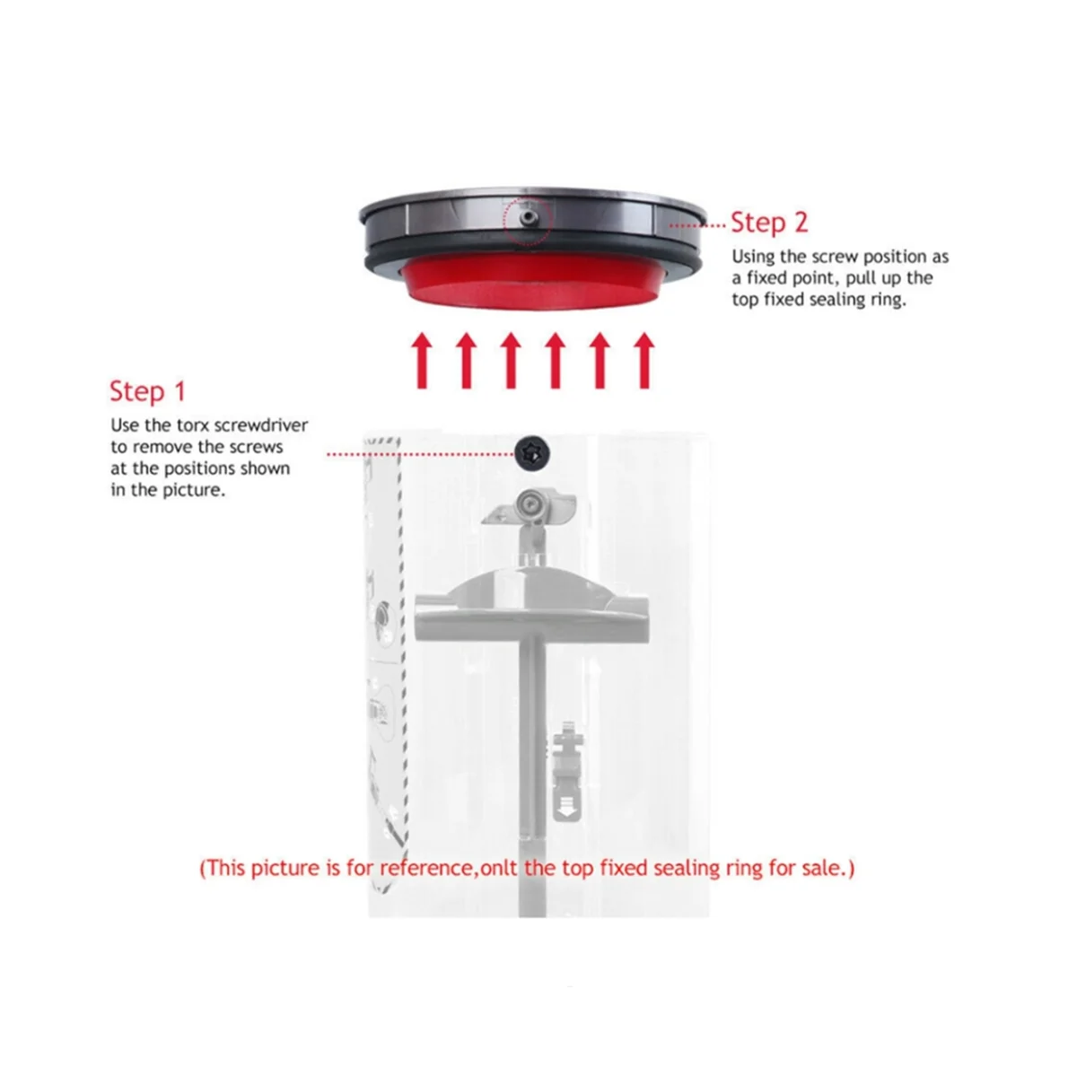 Фиксированное уплотнительное кольцо для пылесоса Dyson V12 Slim/V10 фиксированное