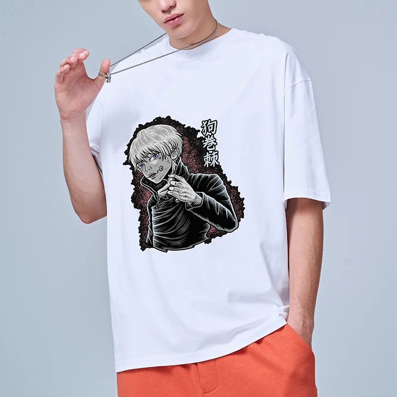 

Футболка мужская с коротким рукавом, круглым вырезом и принтом, 100% хлопок