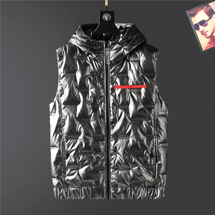 

2022 new warm high-quality fashion cotton simple and generous casual men's quilted vest
