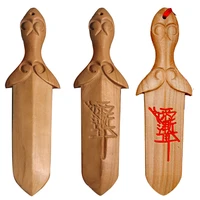 natural mahogany laser carving polished peach wood sword taoist dagger crafts pendant mascot amulet exorcise evil spirits decor