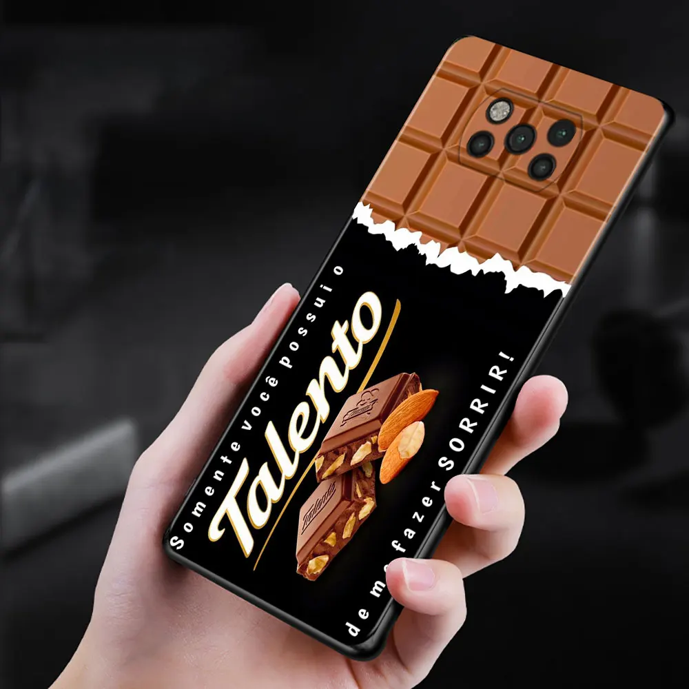 Case For Poco X3 NFC M3 Pro M3 F3 F1 Capa for Mi Note 10 Pro Caso For Xiaomi CC9 Pro A3 A2 Black Chocolate Nutella Bottle