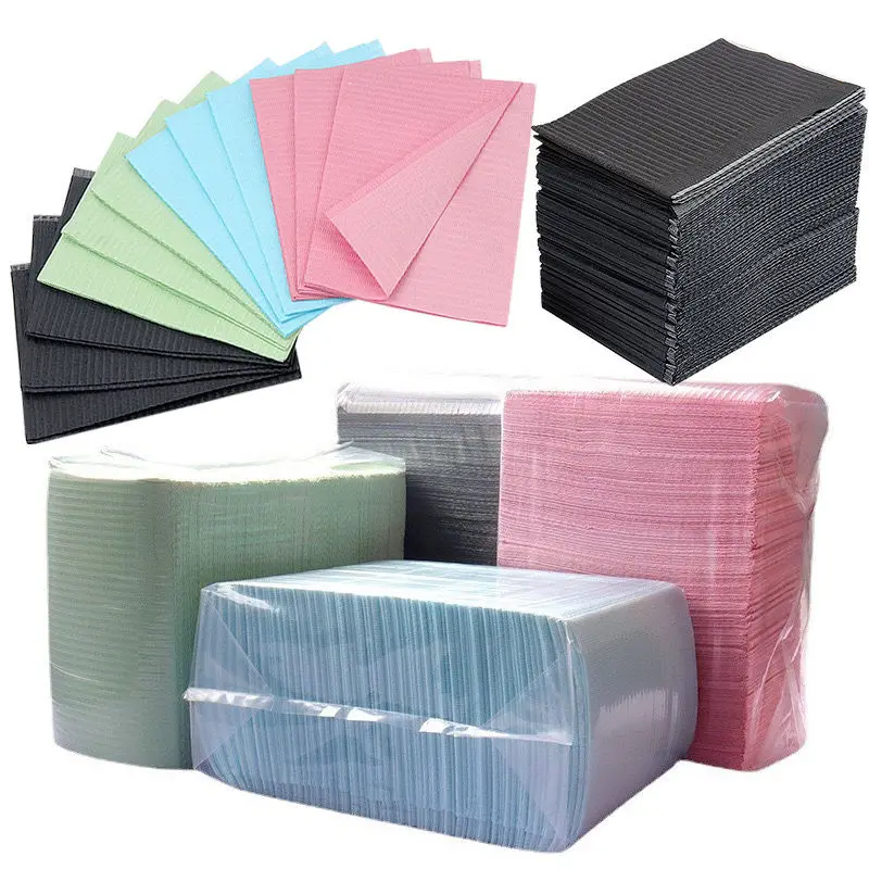 

New Disposable Lamination Paper Beauty Waterproof Tattoo Tablecloth Square Towel Manicure Oil-absorbing Nail Salon Supplies