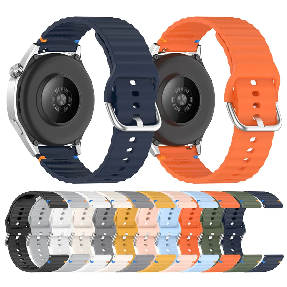 Фото Ремешок 20 22 мм для Huawei Watch GT 4 5 GT4 46 мм GT3 GT2 GT 3Pro 46 мм Ocean Band для Samsung Galaxy Watch 7 6 4 3 5 Pro Ремешок для часов №2