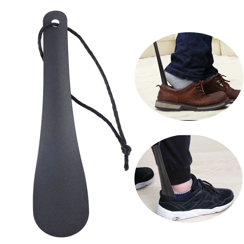 

Black Flexible Professional Shoehorn Spoon Shape Shoe Lifter Stainless Steel