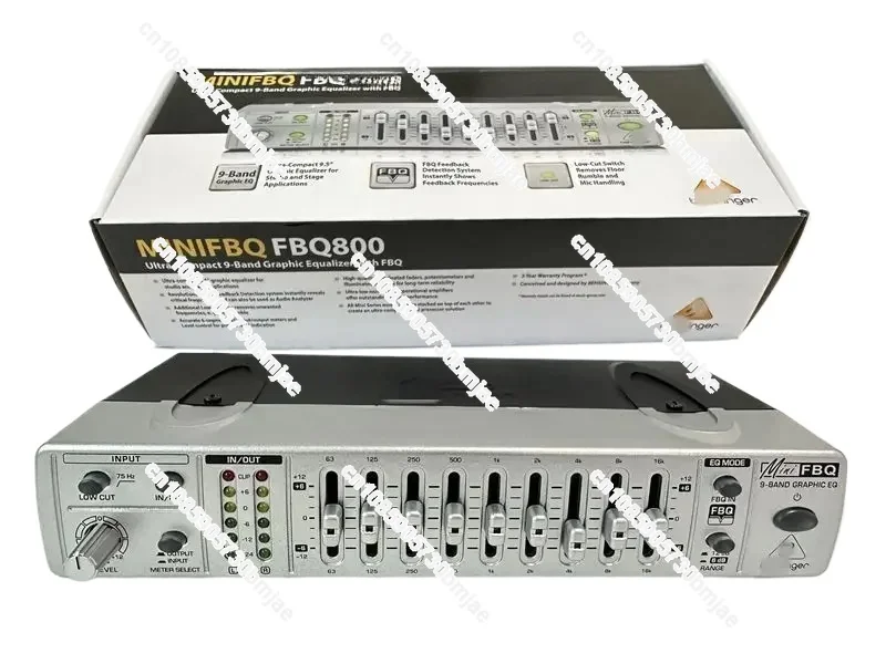 FBQ800 компактный 9-сегментный графический эквалайзер подавитель обратной связи