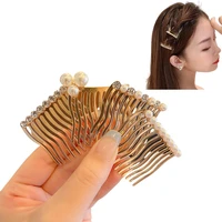 new metal seamless hair combs clip pins accessories face wash makeup women girls hairbrush headdress hairstyle hair holder