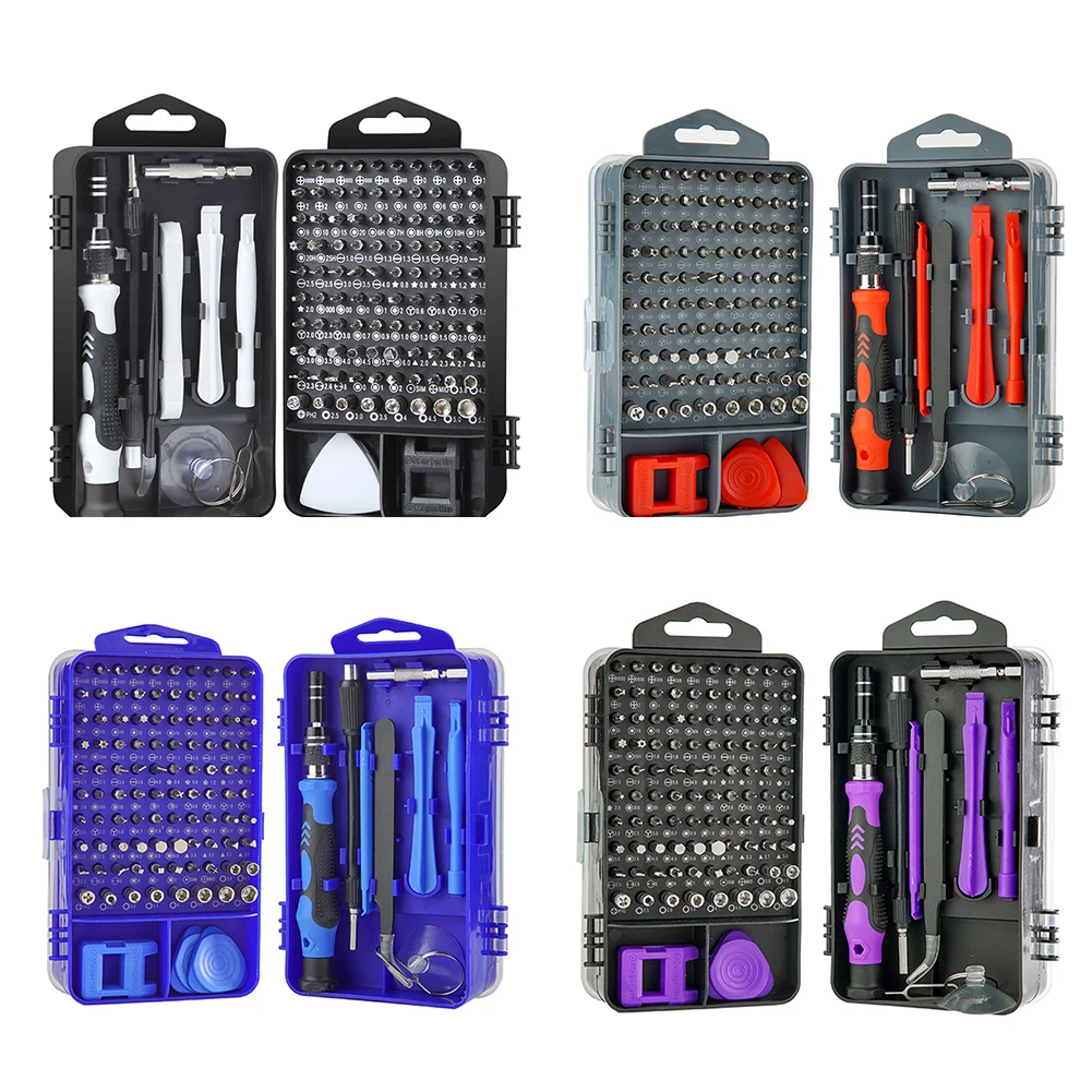 

Multipurpose 115 in 1 Precision Screwdriver Bit Combination Set for Computer Laptops Phone Watch Tablet DIY Electronics Hand