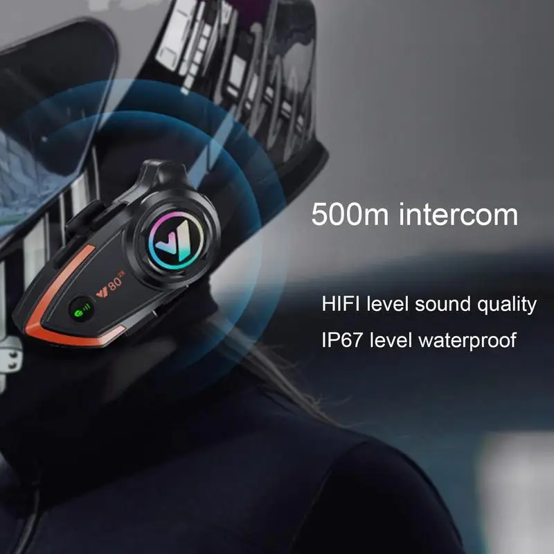 

Motorcycle Wireless Headphones Black Stereo Dust Proof Better Sound Quality Low Power Consumption Motorcycle Helmet Headphones
