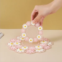 small daisy heat insulation pad dining table mat anti skid cup pads non slip coaster kitchen accessories