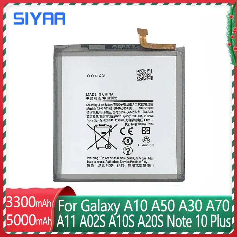Аккумулятор SIYAA Samsung для Galaxy A7 A10 A11 A30 A50 A70 A115 A02S A10S A20S SM-A2070 A207F/M A107F/DS M02S M025 F02S Note10 Plus -