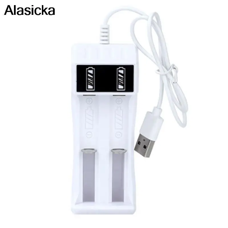 

Smart LED Chargering 14500 /18650 Battery Charger Universal 2 Slot Li-ion Battery USB Charger for Rechargeable Batteries