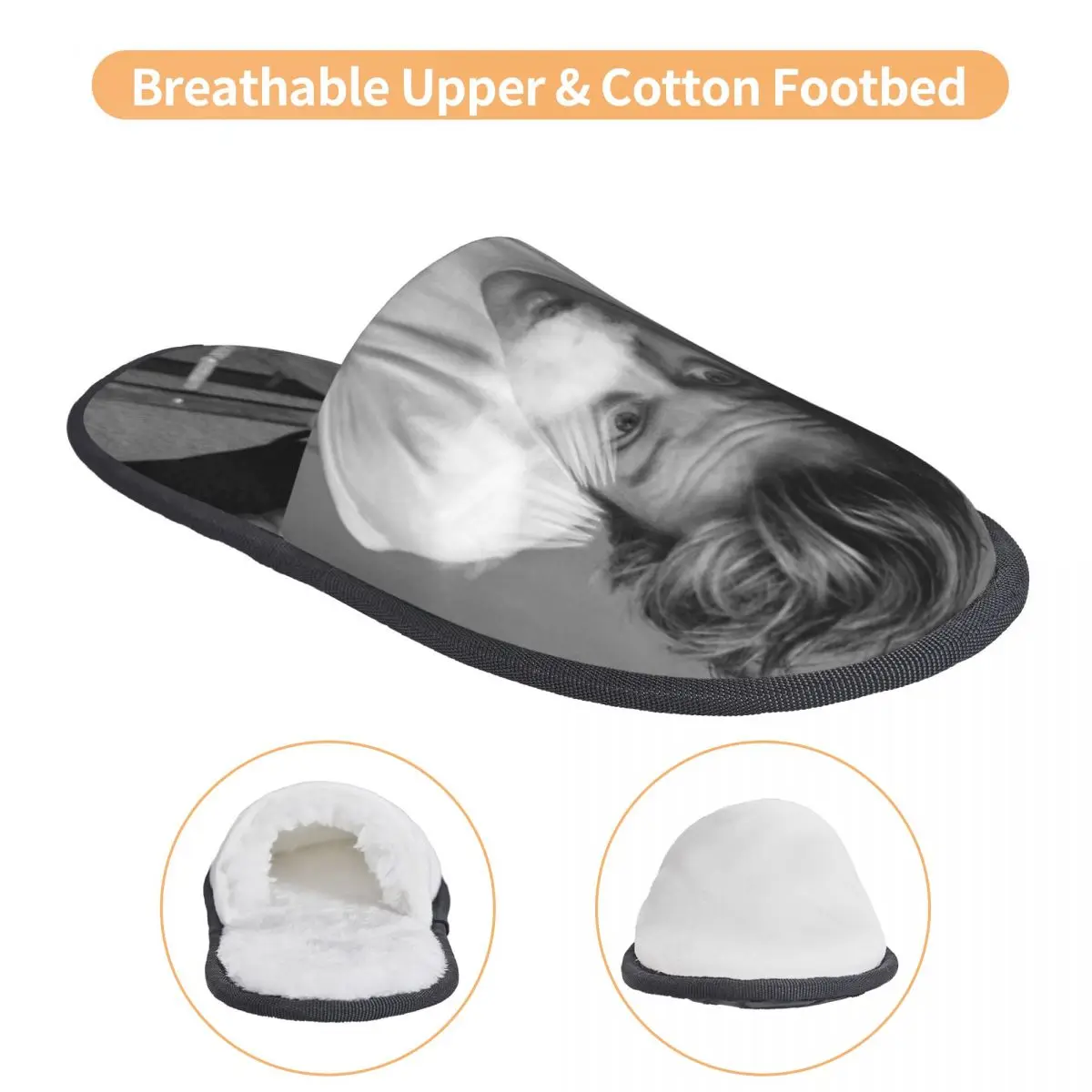 Зимние пушистые хлопковые тапочки Rudy Pankow JJ Maybank Poster Merch домашние меховые уютные