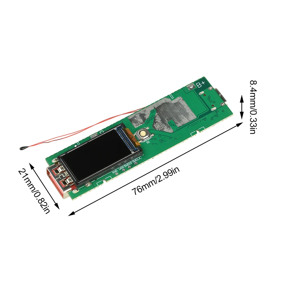 Фото Модуль сверхбыстрой зарядки Type-C USB 22,5 Вт, цветной TFT-экран, цифровой дисплей, комплект Power Bank «сделай сам», поддержка PD/QC/VOC, многопротокол №4