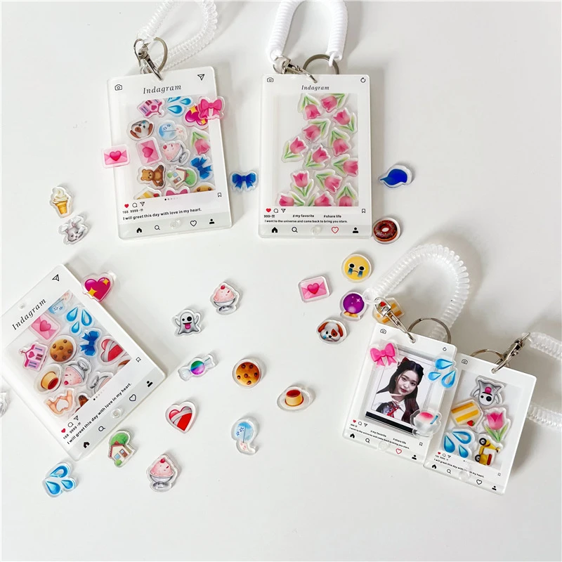 

Mini Photocard Holders Idol Picture Card Display Cases Expression Photo Frame Creative Photocard Covers Protective Case For Card