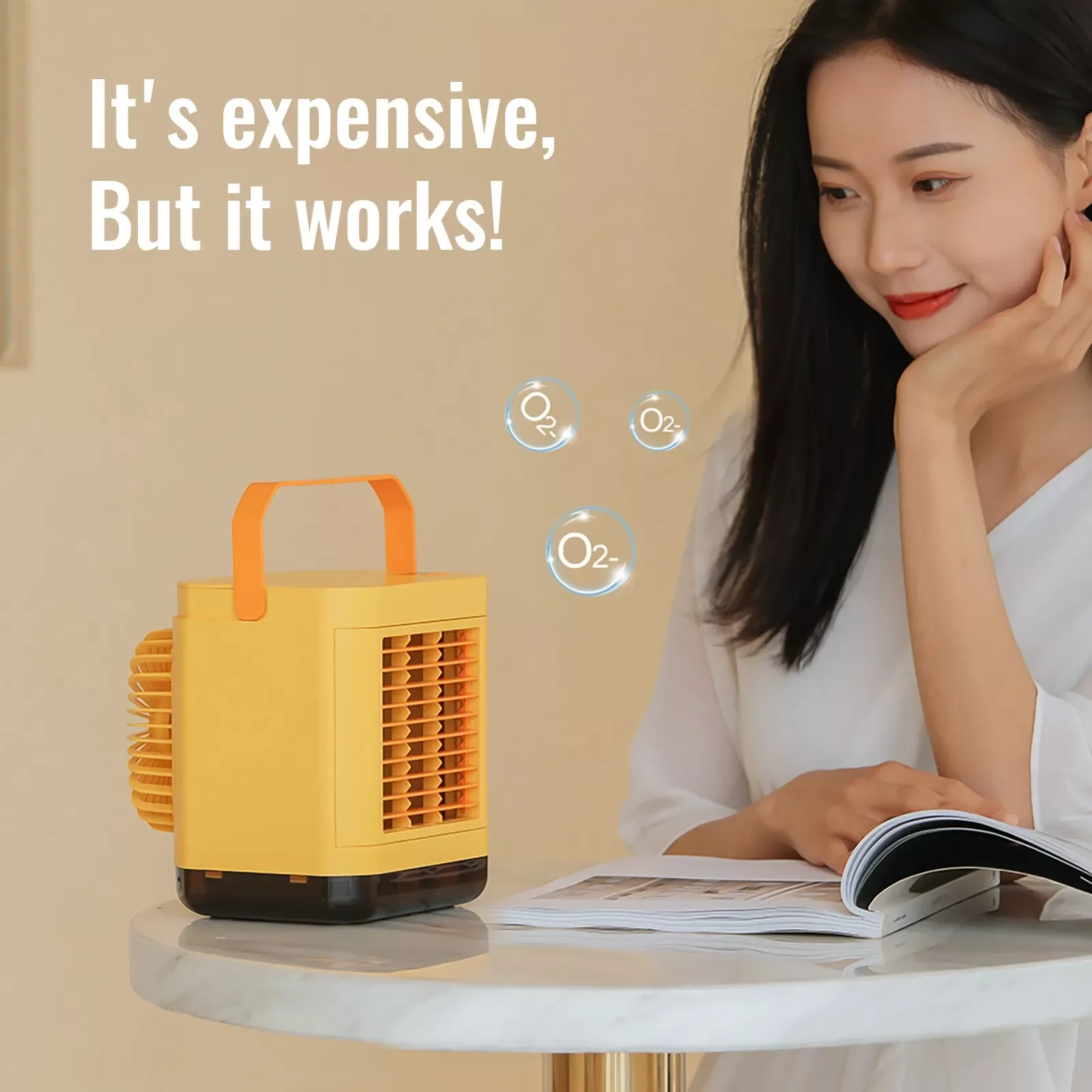 

NEW2023 Usb Desk Air Cooling Fan Portable Air Cooler Fan Mini Air Conditioner Desktop Fan Humidifier Purifier For Office Bedroom