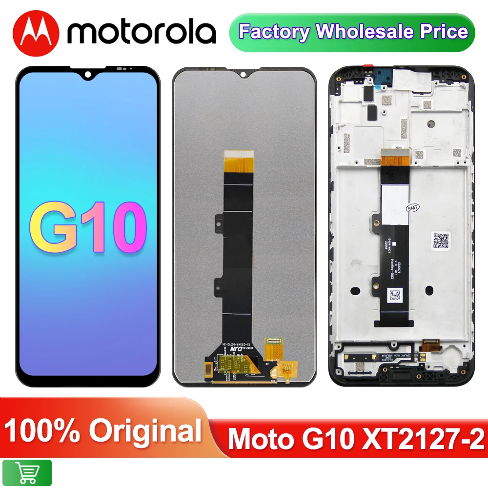 

6.5''Original For Motorola Moto G10 LCD Display Touch Screen Assembly Digitizer Replacement For Moto G10 XT2127-2 lcd with Frame