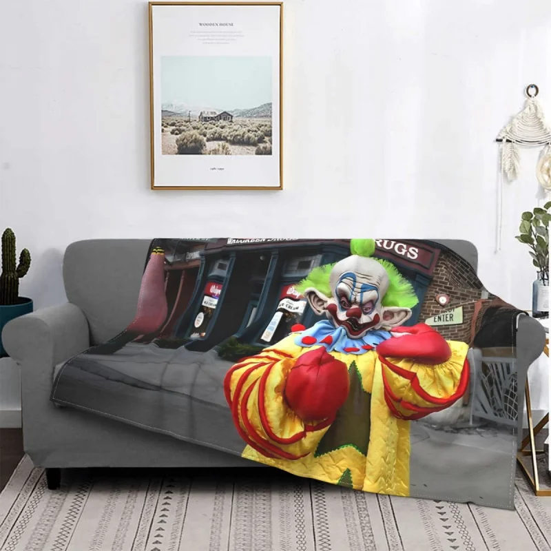 

The Klown From Outer Space Film Blanket Plush All Season Cute Lightweight Throw Blankets For home Bedspread