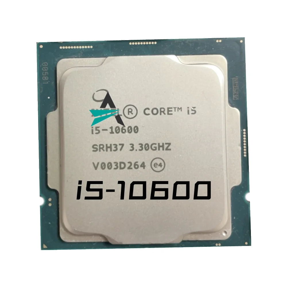 Бывший в употреблении телефон 10 поколения Comet Lake 6-ядерный процессор 3,3 ГГц Lga 1200 65 Вт настольный процессор Core I5-10600 Бесплатная доставка