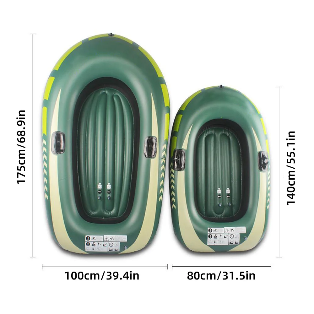 2-х местный семейный каноэ гребная воздушная лодка Рыбалка Дрифтинг Дайвинг