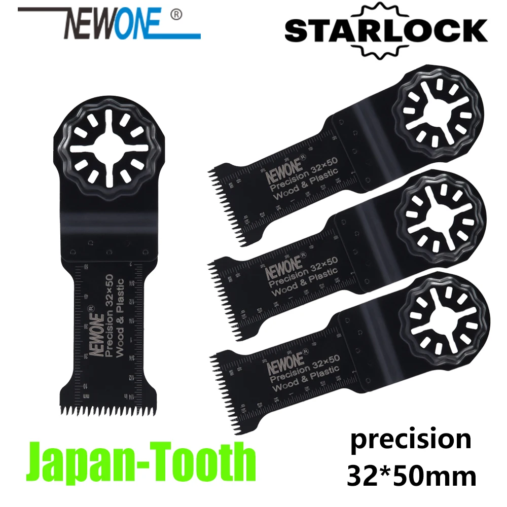 NEWONE Starlock 32*50mm Length Precision Japan Teech Saw Blades for Power Oscillating Tools multi-tool for wood/plastic cutting images - 1