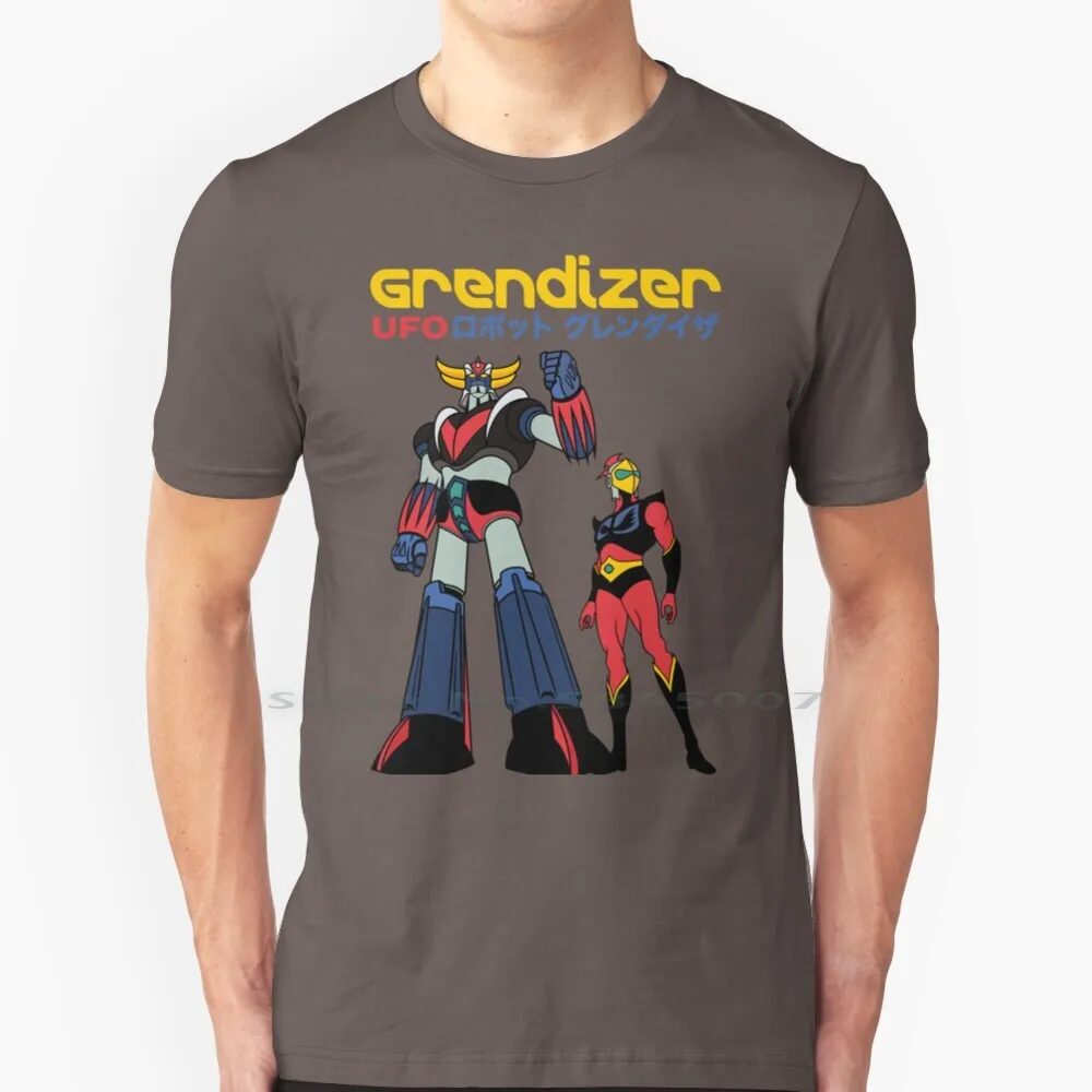 

Grendizer-Ufo Robot T Shirt 100% Cotton Grendizer Ufo Robot Goldorak Space Vintage Manga Animates Big Size 6xl Tee Gift Fashion