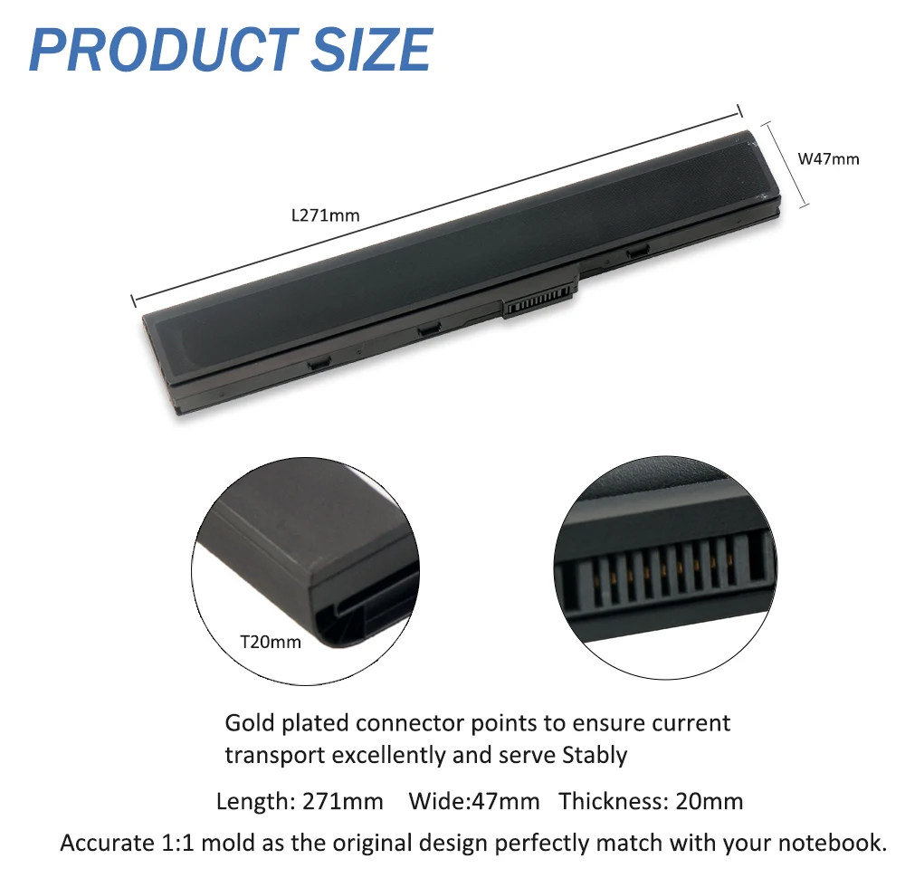 Запасная аккумуляторная батарея ETESBAY для N82E N82EI N82JV N82J N82 N82JQ A32-N82 PN N82JQ-VX002V A42-N82