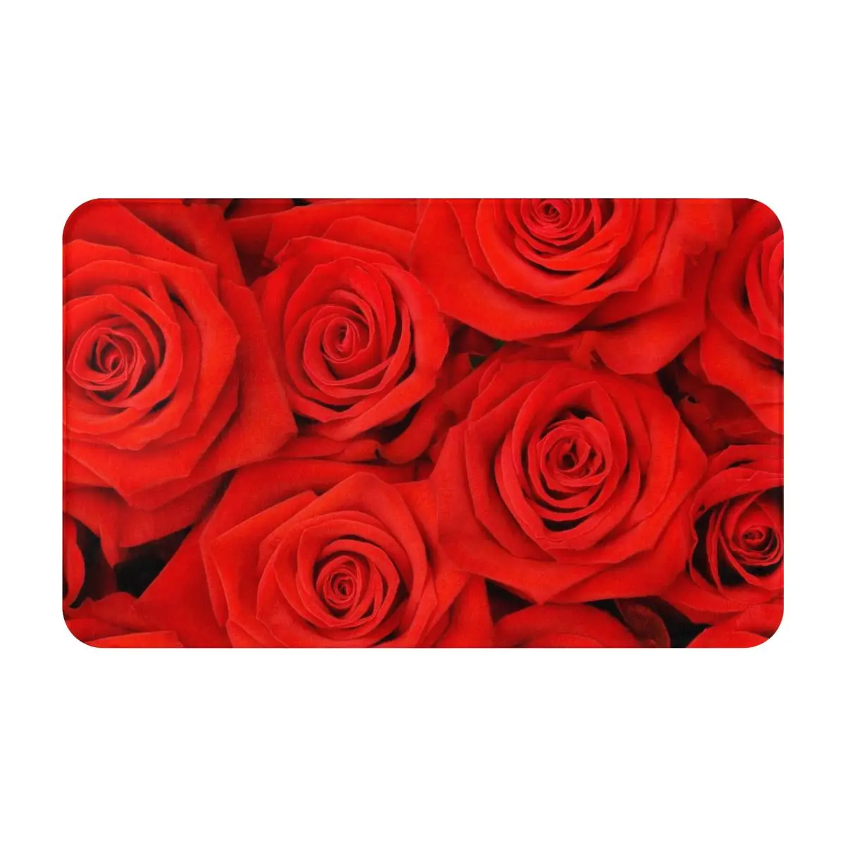 

Red Rose Thick Warm Comfort Bedroom Living Room Non-Slip Crawling Mats Coziness Skin-Friendly Play Non-Fading Warm Home Decor