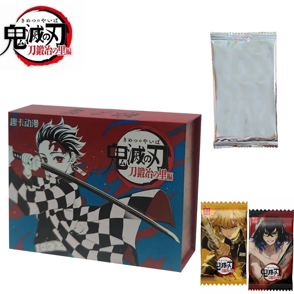

New Demon Slayer Cards Kimetsu No Yaiba Booster Box Kamado Nezuko Kochou Shinobu Kanroji Mitsuri Rare Card Toy For Children Gift