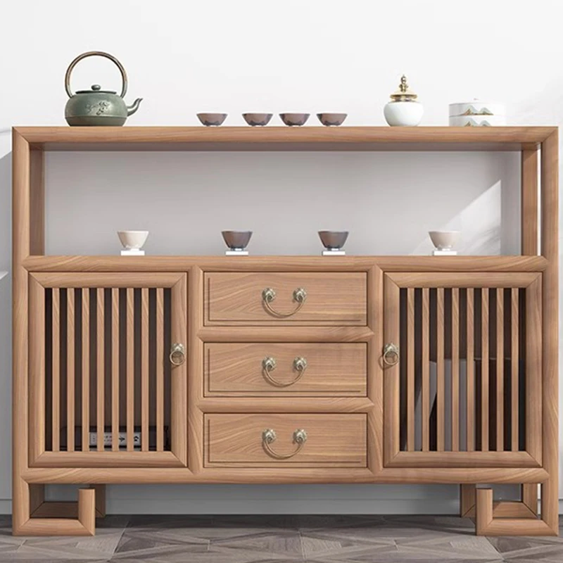 Буфет в деревенском стиле с деревянными выдвижными ящиками дизайнерский