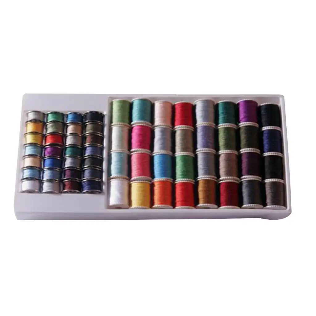 

60 Spools Mixed Sewing Threads Set Sewing Machine Bobbins All Purpose
