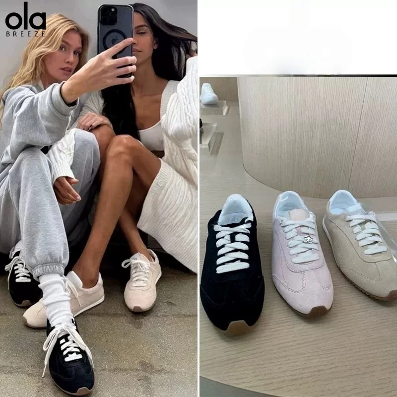 Фото Кроссовки Ola Breeze для мужчин и женщин в стиле Форреста Гампа, замшевые тренировочные кроссовки, удобные повседневные кроссовки на шнуровке для ежедневной носки. №1